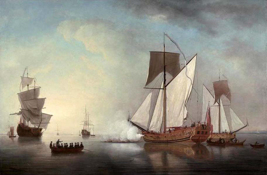 Departure from England of Francis-Duke of Lorraine